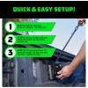 imageRhino USA Integrated Cargo Magic BedMounted Retractable Ratchet Straps for Ford Trucks 2015 F150 amp 2017 F250  BoxLink Compatible Removable 360 Swivel HeavyDuty Tie Downs1 In x 9 Ft