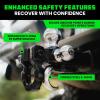 imageRhino USA Trailer Hitch TriBall Mount with Hook Shackle amp Locking Pin 2Inch Receiver Versatile Tow Hitch Ball Size 178 Inch 2 Inch amp 2516  Heavy Duty Truck Towing Hitch Black178 IN  2 IN  2516 IN
