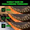 imageRhino USA OffRoad Recovery Traction Boards  2 Pack Ultimate Tire Traction Mountable Mats for 4X4 Vehicles in Sand Mud amp Snow Heavy Duty Zipper Carry Bag and Leashes Included  SandOrange
