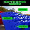 imageRhino USA OffRoad Recovery Traction Boards  2 Pack Ultimate Tire Traction Mountable Mats for 4X4 Vehicles in Sand Mud amp Snow Heavy Duty Zipper Carry Bag and Leashes Included  SandGreen  Black  Red  Blue  Orange