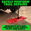 imageRhino USA OffRoad Recovery Traction Boards  2 Pack Ultimate Tire Traction Mountable Mats for 4X4 Vehicles in Sand Mud amp Snow Heavy Duty Zipper Carry Bag and Leashes Included  SandRed