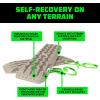 imageRhino USA OffRoad Recovery Traction Boards  2 Pack Ultimate Tire Traction Mountable Mats for 4X4 Vehicles in Sand Mud amp Snow Heavy Duty Zipper Carry Bag and Leashes Included  SandSand