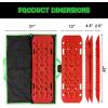 imageRhino USA OffRoad Recovery Traction Boards  2 Pack Ultimate Tire Traction Mountable Mats for 4X4 Vehicles in Sand Mud amp Snow Heavy Duty Zipper Carry Bag and Leashes Included  SandRed