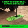 imageRhino USA OffRoad Recovery Traction Boards  2 Pack Ultimate Tire Traction Mountable Mats for 4X4 Vehicles in Sand Mud amp Snow Heavy Duty Zipper Carry Bag and Leashes Included  SandGreen