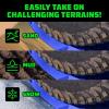 imageRhino USA OffRoad Recovery Traction Boards  2 Pack Ultimate Tire Traction Mountable Mats for 4X4 Vehicles in Sand Mud amp Snow Heavy Duty Zipper Carry Bag and Leashes Included  SandGreen  Black  Red  Blue  Orange