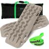 imageRhino USA OffRoad Recovery Traction Boards  2 Pack Ultimate Tire Traction Mountable Mats for 4X4 Vehicles in Sand Mud amp Snow Heavy Duty Zipper Carry Bag and Leashes Included  SandSand