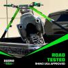 imageRhino USA Motorcycle Tie Down Straps 2 Pack Lab Inspected 2200lb Break Strength Steel Cambuckle Tiedown Set with Integrated Soft Loops  Better Than a Ratchet Strap YLW 2PackGreen 2Pack