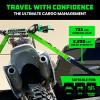 imageRhino USA Motorcycle Tie Down Straps 2 Pack Lab Inspected 2200lb Break Strength Steel Cambuckle Tiedown Set with Integrated Soft Loops  Better Than a Ratchet Strap YLW 2PackGreen 2Pack