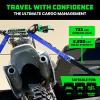 imageRhino USA Motorcycle Tie Down Straps 2 Pack Lab Inspected 2200lb Break Strength Steel Cambuckle Tiedown Set with Integrated Soft Loops  Better Than a Ratchet Strap YLW 2PackBlue 2Pack