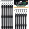 image:imageRhino USA Heavy Duty Bungee Cords amp Straps Bundle  28Piece Assorted Set  12 Rubber Outdoor Bungees with Adjustable Hooks Tarp Clips Canopy Ties Ball Bungie  Weather amp UV Resistant