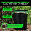image:imageRhino USA Portable Toilet Bags Scented 2 Rolls Camping Toilet Bags for Outdoor 5 Gallon PottyBucket  Replacement PoopWaste Bag with Mint Scent for Outdoor Porta PottyGreen