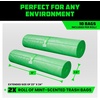 image:imageRhino USA Portable Toilet Bags Scented 2 Rolls Camping Toilet Bags for Outdoor 5 Gallon PottyBucket  Replacement PoopWaste Bag with Mint Scent for Outdoor Porta PottyGreen