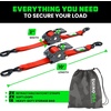 image:imageRhino USA x Realtree Retractable Ratchet Straps 2PK 2x 9 3033lb Break Strength Heavy Duty Auto Self Retracting Tie Down Straps for Truck Cargo Trailer Motorcycle ATV UTV Realtree APX CamoRed