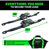 image:imageRhino USA x Realtree Retractable Ratchet Straps 2PK 2x 9 3033lb Break Strength Heavy Duty Auto Self Retracting Tie Down Straps for Truck Cargo Trailer Motorcycle ATV UTV Realtree APX CamoBlack