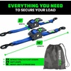 image:imageRhino USA x Realtree Retractable Ratchet Straps 2PK 2x 9 3033lb Break Strength Heavy Duty Auto Self Retracting Tie Down Straps for Truck Cargo Trailer Motorcycle ATV UTV Realtree APX CamoBlue