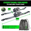 image:imageRhino USA x Realtree Retractable Ratchet Straps 2PK 2x 9 3033lb Break Strength Heavy Duty Auto Self Retracting Tie Down Straps for Truck Cargo Trailer Motorcycle ATV UTV Realtree APX CamoGray