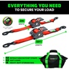 image:imageRhino USA x Realtree Retractable Ratchet Straps 2PK 2x 9 3033lb Break Strength Heavy Duty Auto Self Retracting Tie Down Straps for Truck Cargo Trailer Motorcycle ATV UTV Realtree APX CamoRed