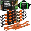 image:imageRhino USA x Realtree Retractable Ratchet Straps 2PK 2x 9 3033lb Break Strength Heavy Duty Auto Self Retracting Tie Down Straps for Truck Cargo Trailer Motorcycle ATV UTV Realtree APX CamoOrange