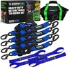 image:imageRhino USA x Realtree Retractable Ratchet Straps 2PK 2x 9 3033lb Break Strength Heavy Duty Auto Self Retracting Tie Down Straps for Truck Cargo Trailer Motorcycle ATV UTV Realtree APX CamoBlue