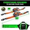 image:imageRhino USA x Realtree Retractable Ratchet Straps 2PK 2x 9 3033lb Break Strength Heavy Duty Auto Self Retracting Tie Down Straps for Truck Cargo Trailer Motorcycle ATV UTV Realtree APX CamoOrange