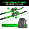 image:imageRhino USA x Realtree Retractable Ratchet Straps 2PK 2x 9 3033lb Break Strength Heavy Duty Auto Self Retracting Tie Down Straps for Truck Cargo Trailer Motorcycle ATV UTV Realtree APX CamoGreen