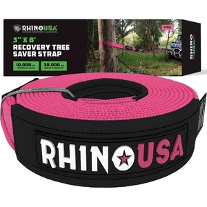image:imageRhino USA Tree Saver Tow Strap 3in x 8ft  31518lb Winch Extension  31518lb Break Strength Extension Strap For Truck UTV ATV Compatible with Jeep Ford Toyota amp Winch Lines PinkPink