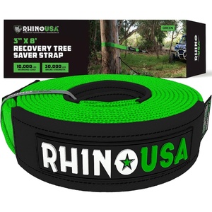 image:imageRhino USA Tree Saver Tow Strap 3in x 8ft  31518lb Winch Extension  31518lb Break Strength Extension Strap For Truck UTV ATV Compatible with Jeep Ford Toyota amp Winch Lines PinkGreen