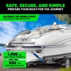 image:imageRhino USA Boat Transom Straps 2Pack  Trailer Tie Downs for BoatsBlue